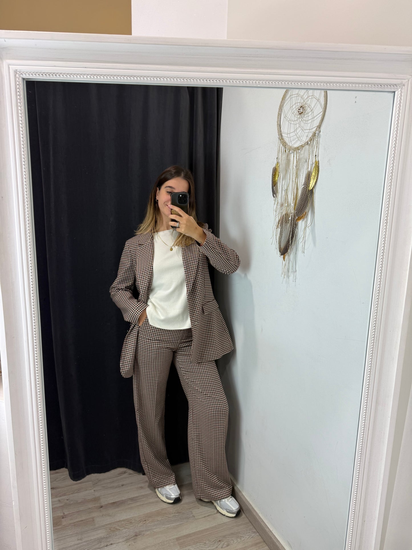 Pantalone pied de poule ANYPLACE