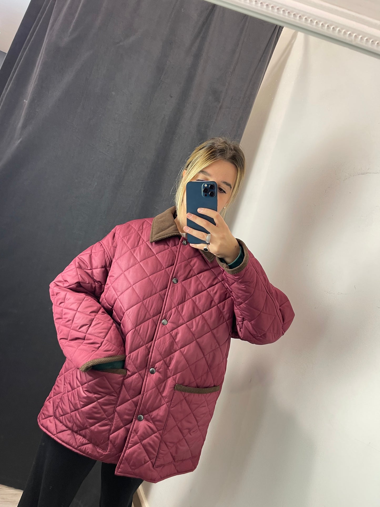 Piumino bordeaux