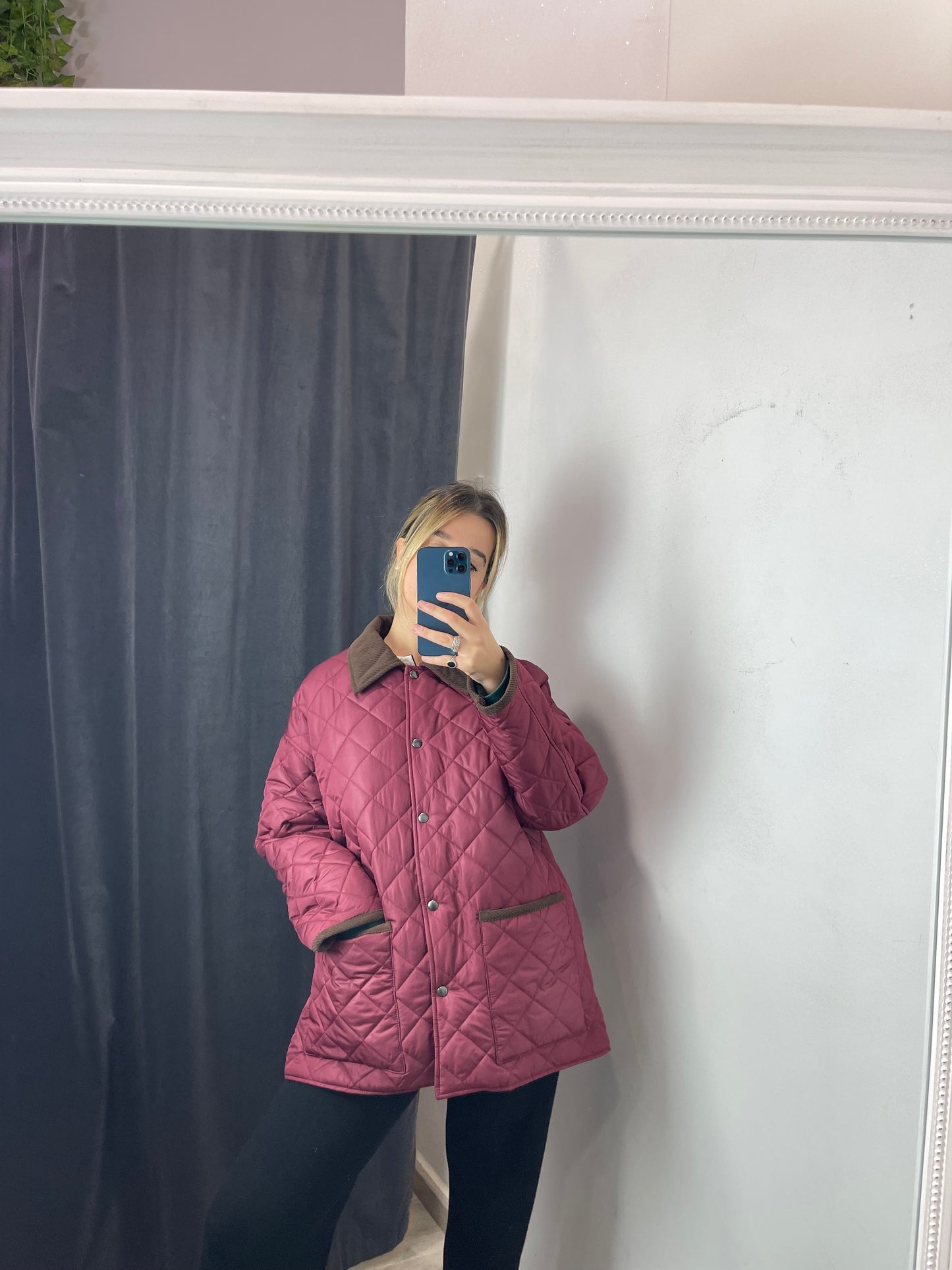 Piumino bordeaux