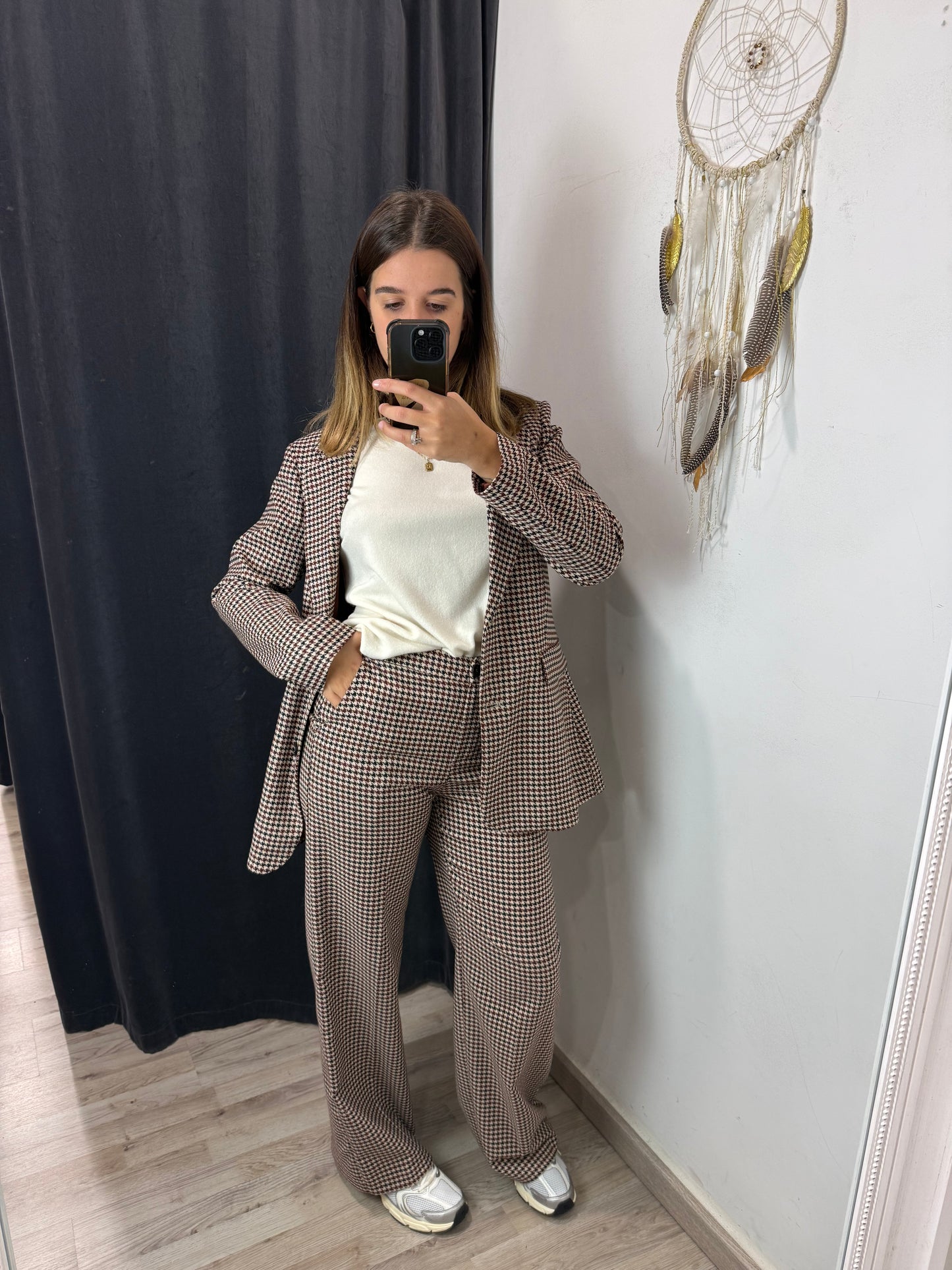 Pantalone pied de poule ANYPLACE