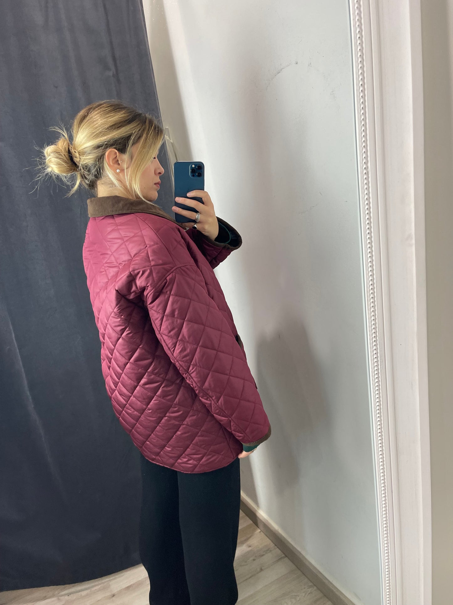 Piumino bordeaux