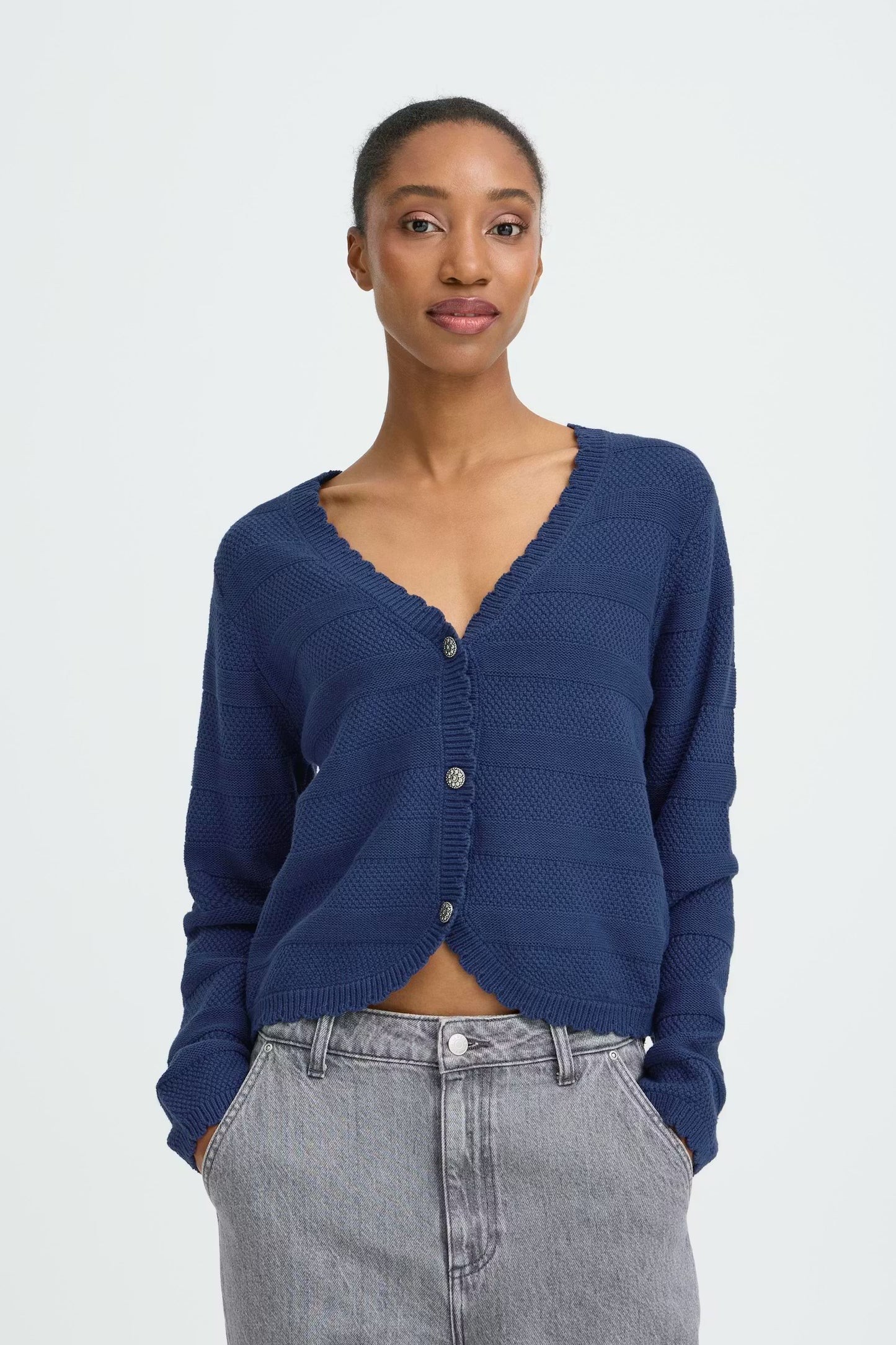 Cardigan blue B-YOUNG