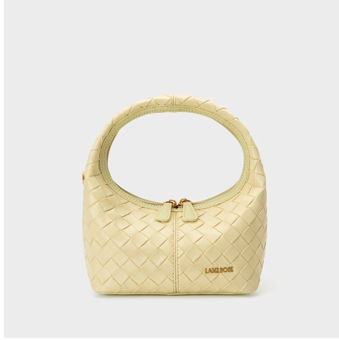 Borsa a mano WEAVE ICON - BUTTER YELLOW Label rose