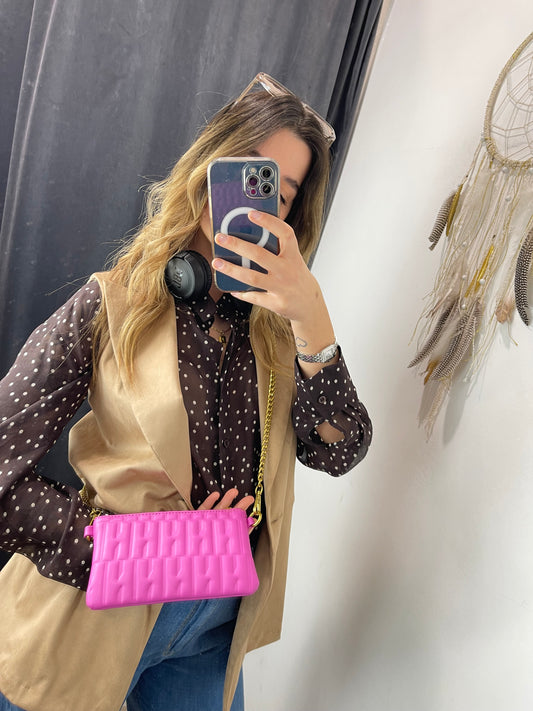 Borsa portacellulare rosa Nalì