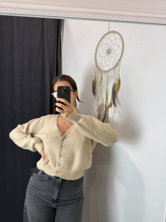 Cardigan ICHI beige