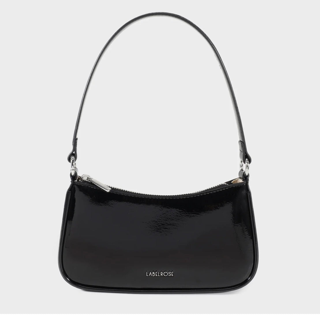 Borsa a spalla EMMA VERNICE - BLACK Label rose