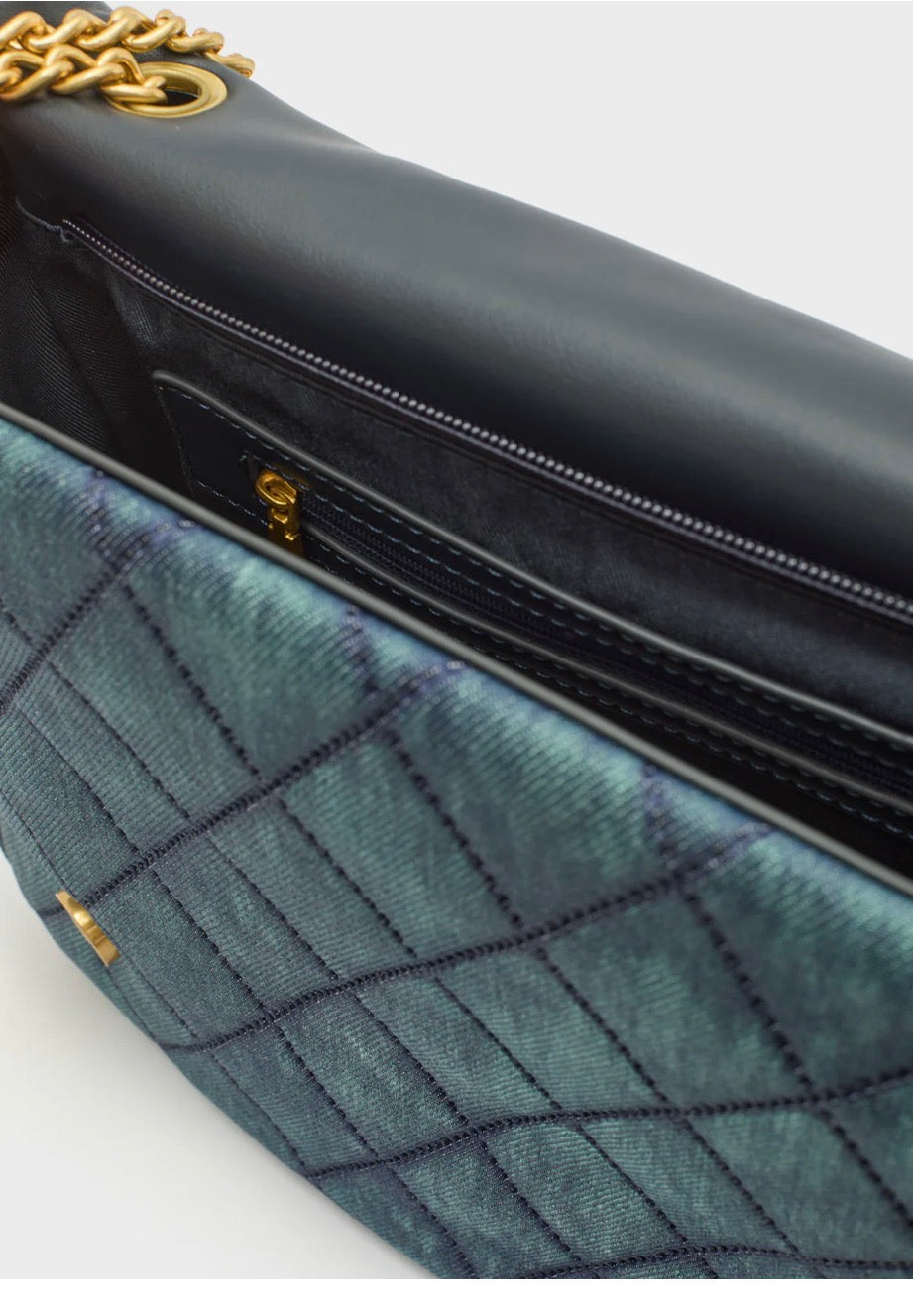 BORSA DEMI FLAP A SPALLA DENIM Nalí