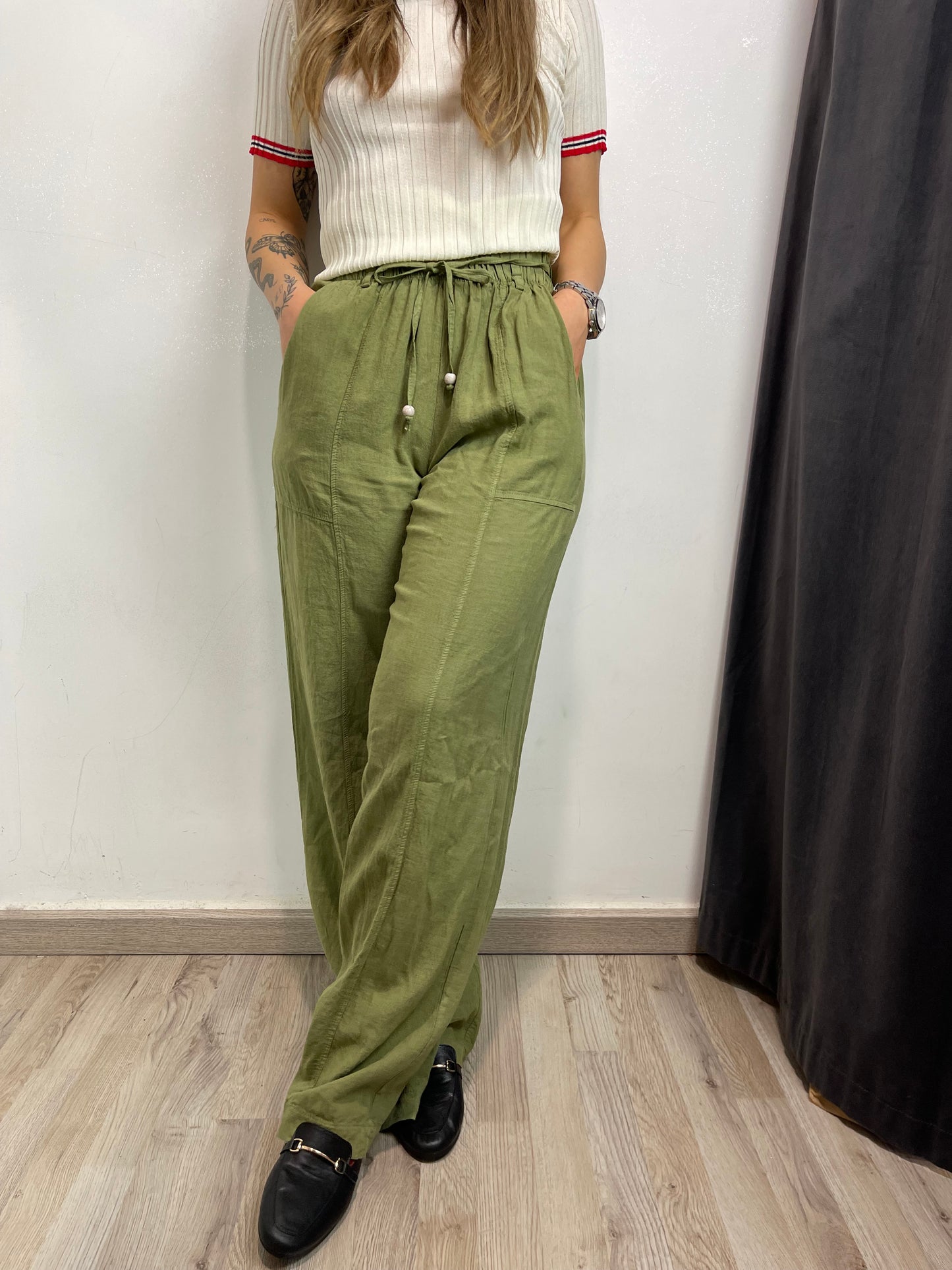 Pantalone lino LUMINA