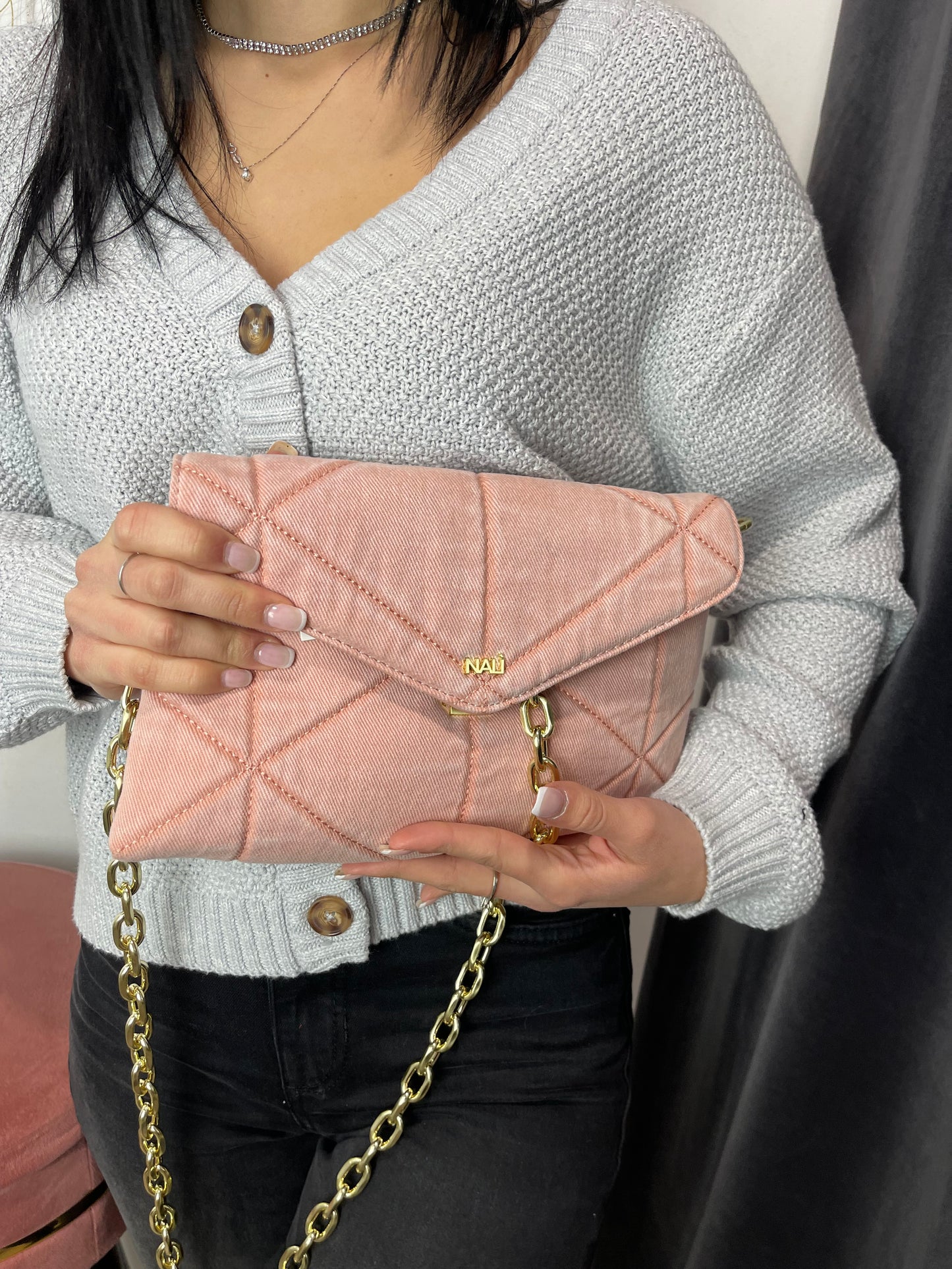 Borsa sagittario denim Nalì
