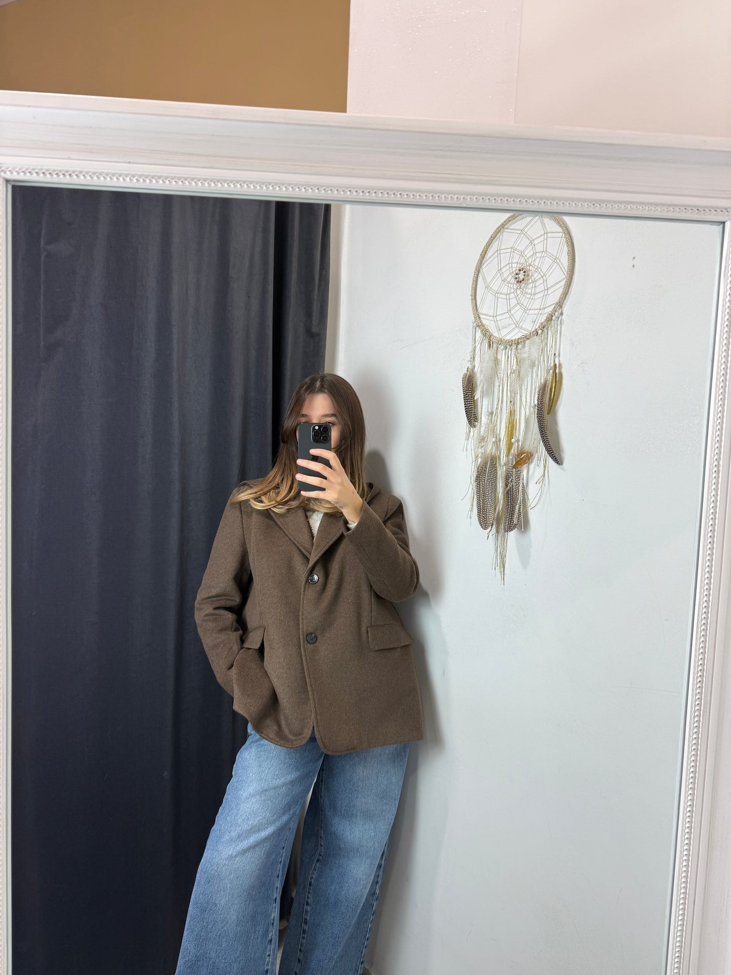 Cappotto Zimo marrone di lana