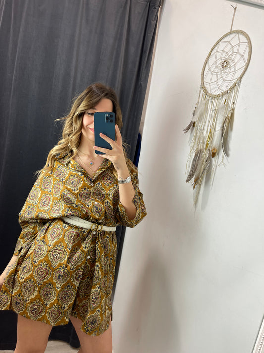 Camicia over / abito fantasia Aghata
