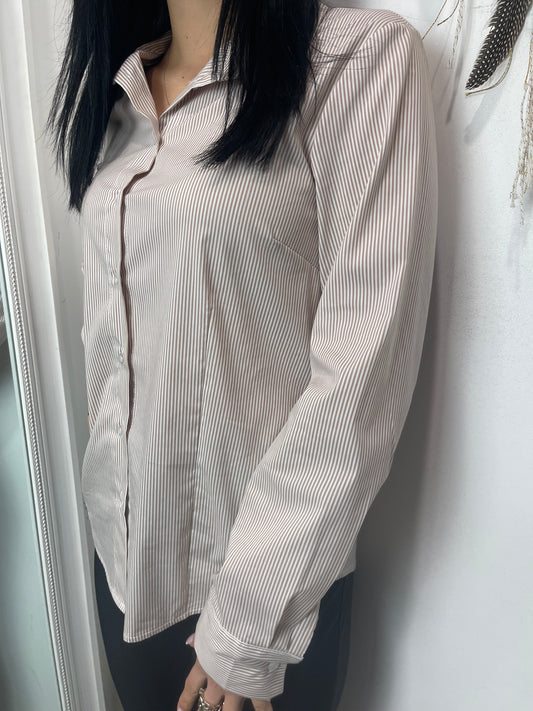 Camicia cotone righine