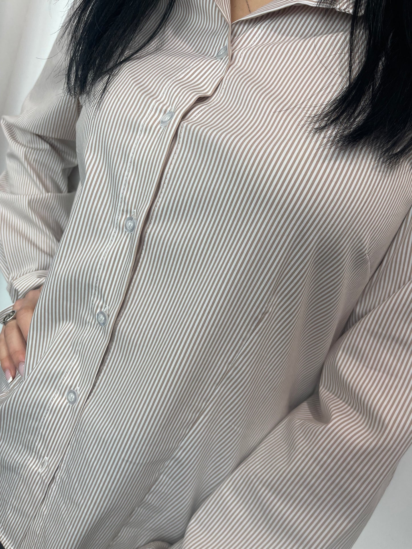 Camicia cotone righine