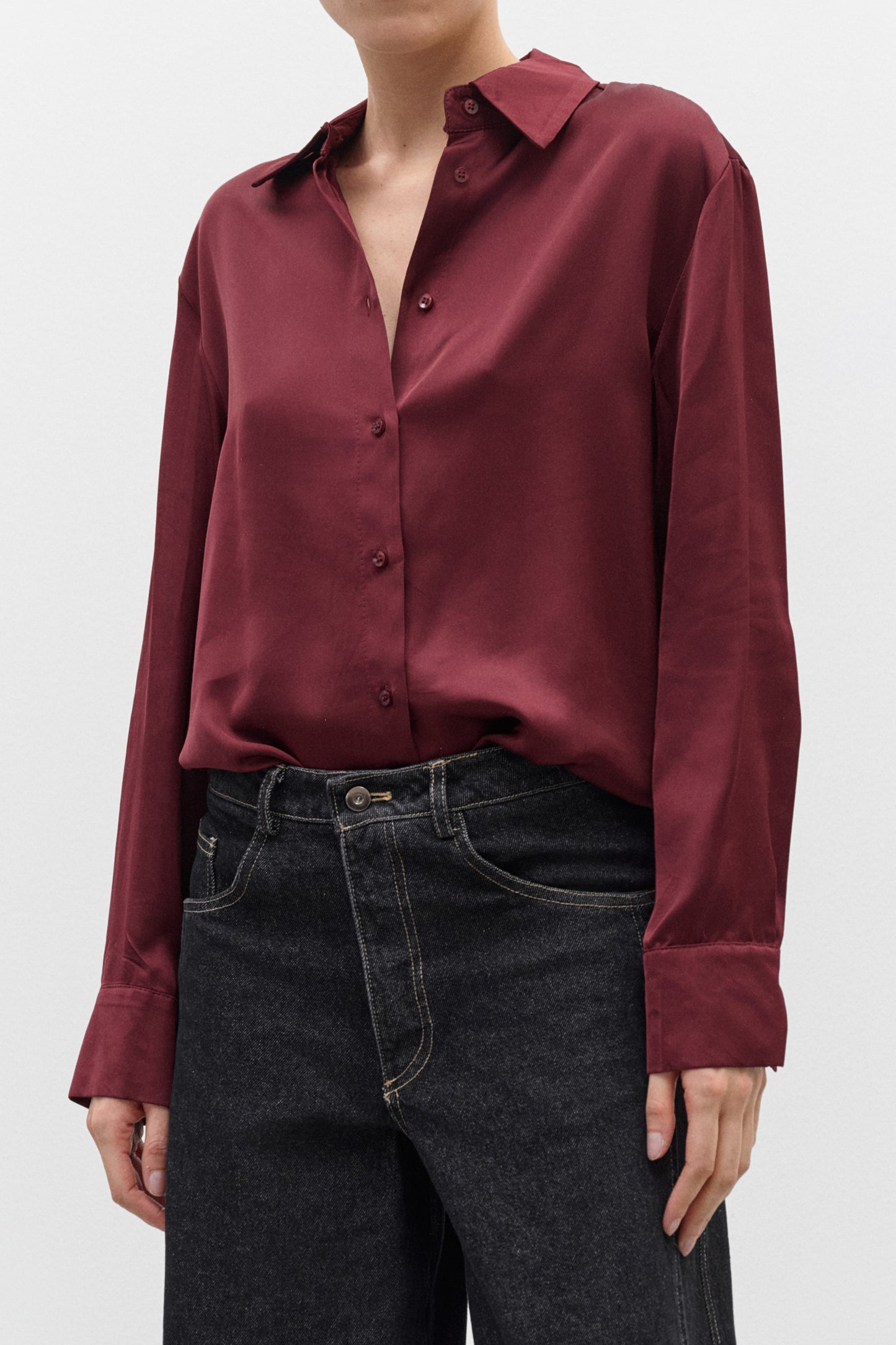 Camicia satinata