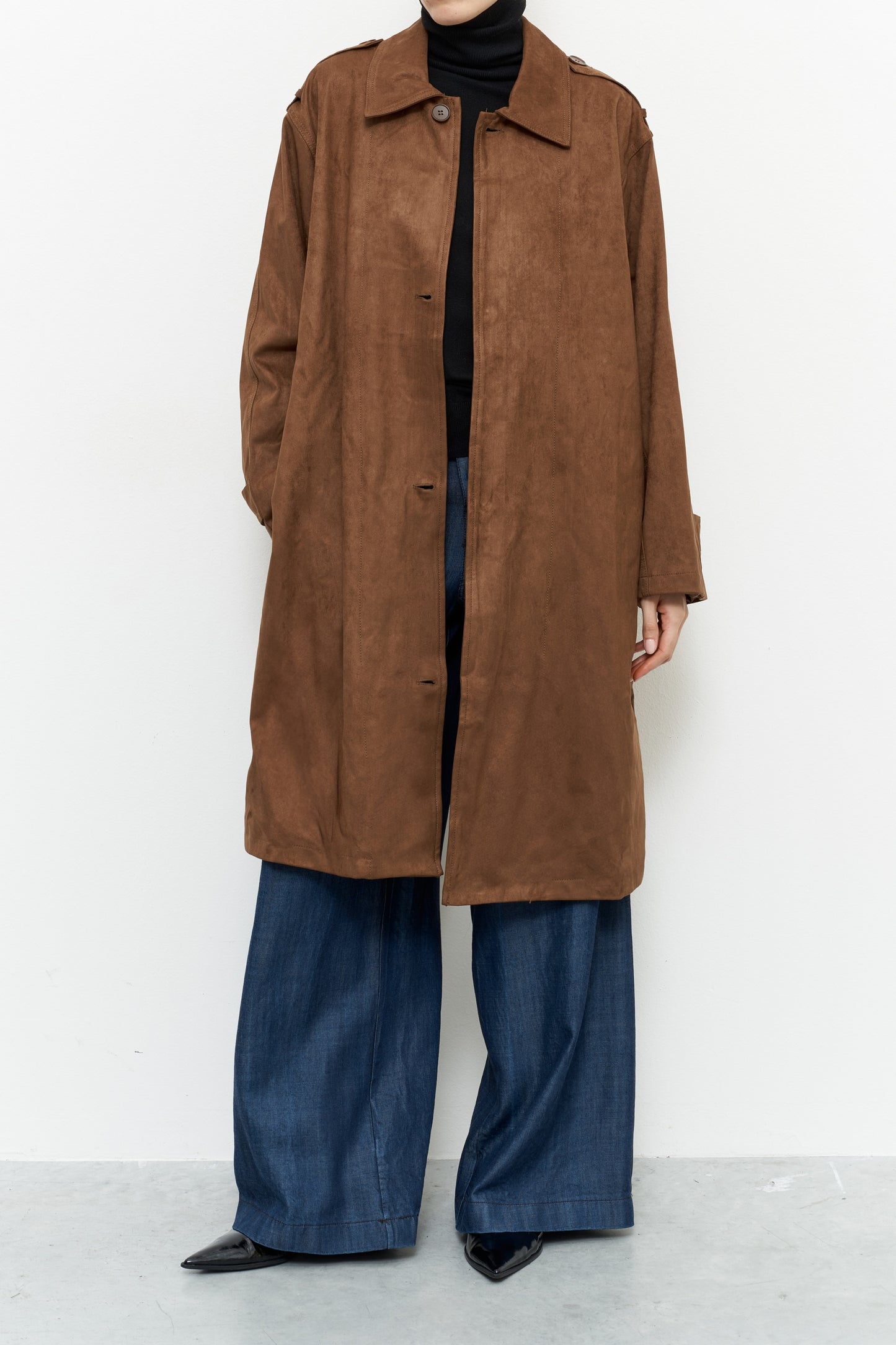 Cappotto in camoscio