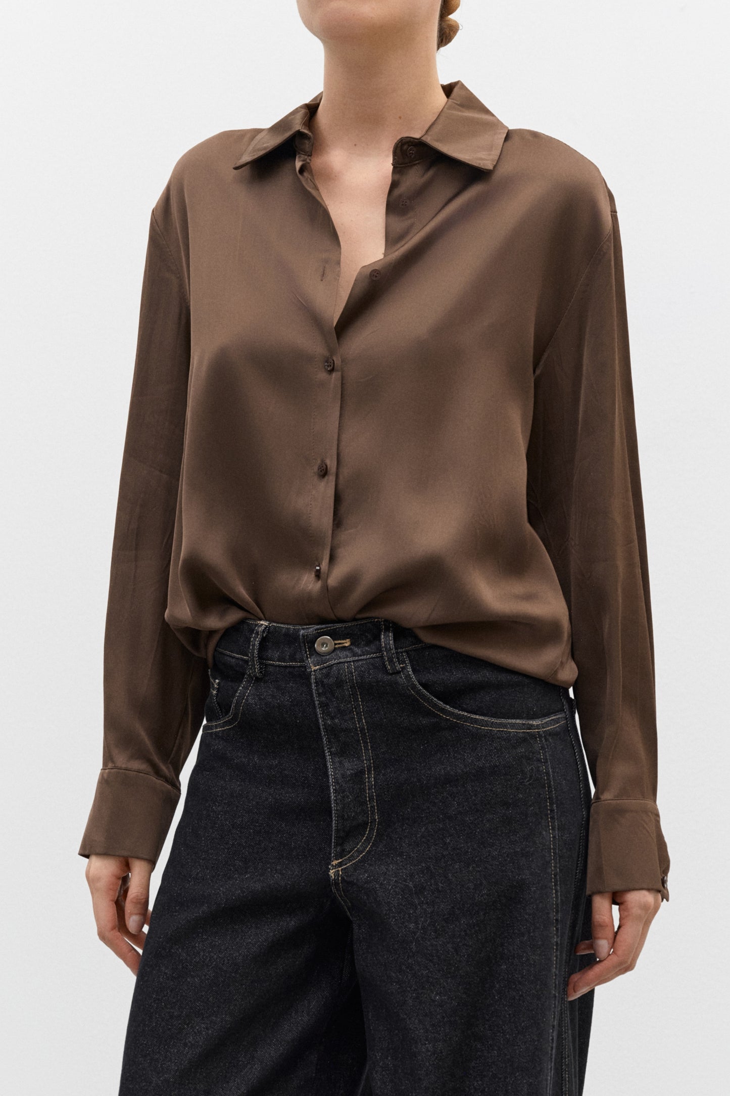 Camicia satinata